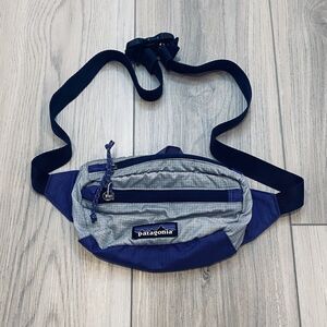 Patagonia Lightweight Mini Hip Pack Fanny 1L Grey and Purple Belt Hike Travel